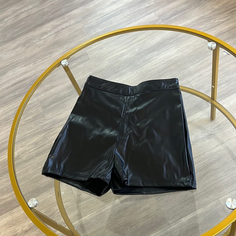 NEW leather shorts
